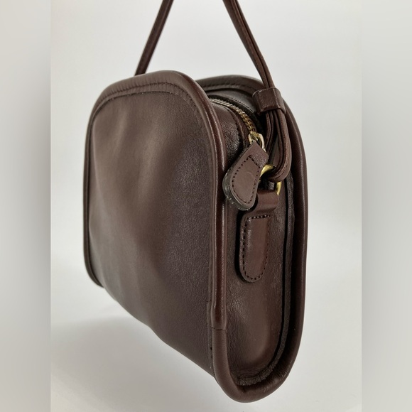 Vintage COACH Brown #9017 Abbie Zip Leather Bag - Picture 5 of 12